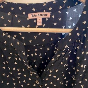 Juicy Couture heart blouse
